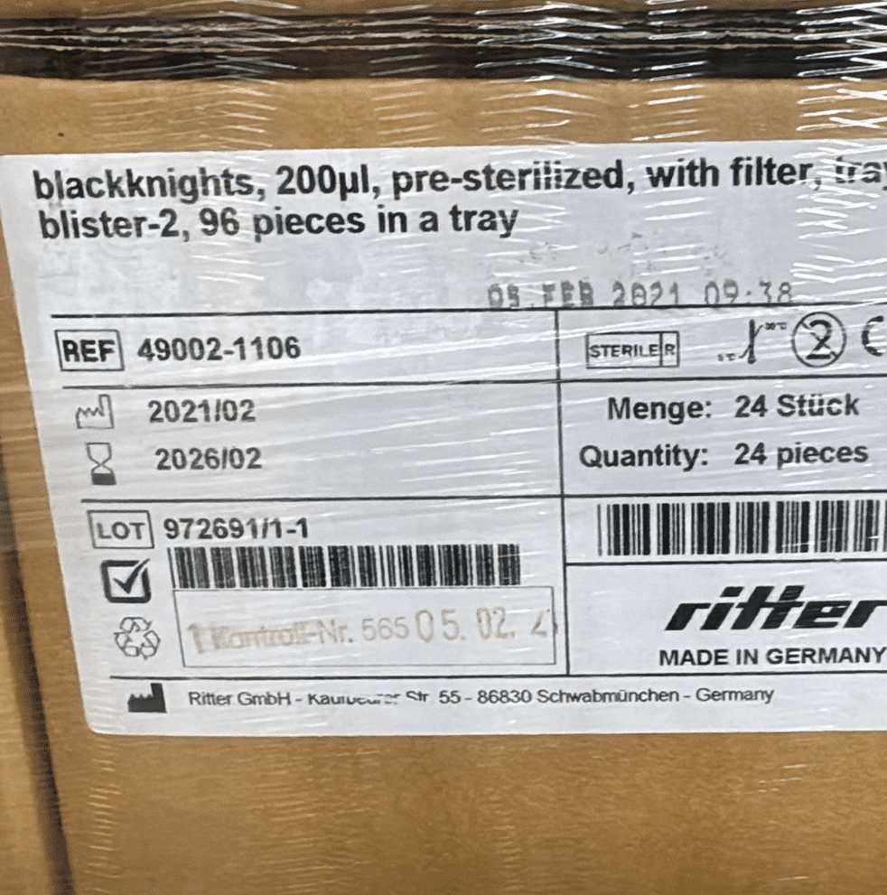 Ritter Conductive Tips 200 microliters - Tecan Style | Stock Clearance Sale - Image 2